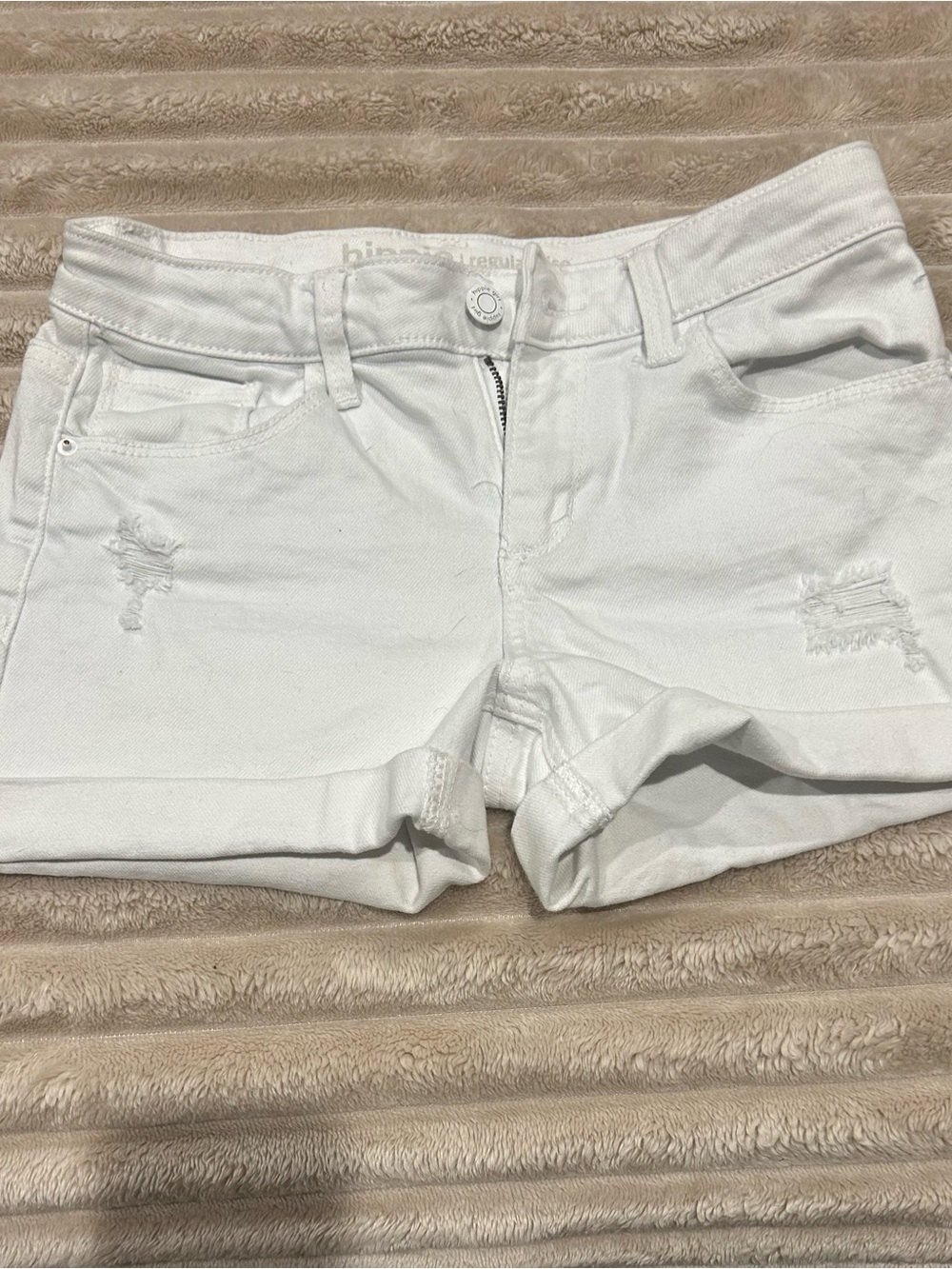White Girls Denim Shorts - Classic Casual